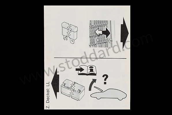 99661021705 - INDICATION STICKER for Porsche 