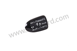 CAP WITH SYMBOL gloss black / gloss black (A01) / for GERMANY only / OPTION: AUTOMATIC SPEED CONTROL (Option code: M454) (99661350400A01)