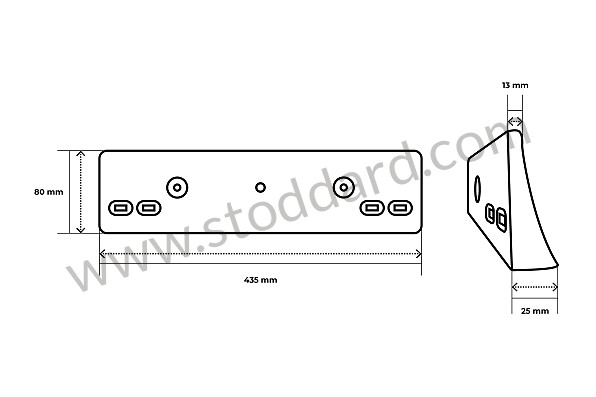 99670110500 - SUPPORT for Porsche 996 Gt3 / Gt3-1 &bull; 2000 &bull; 996 Gt3 &bull; Coupe &bull; Manual Gearbox, 6 Speed