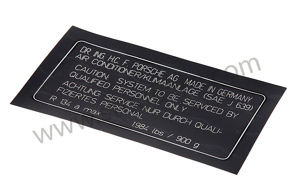 99670114101 - STICKER for Porsche 