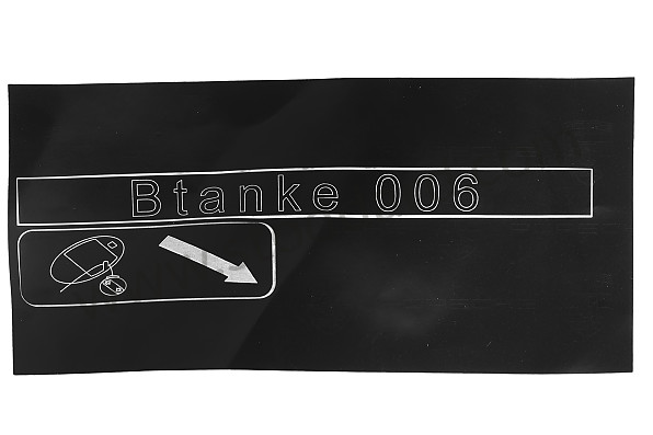 99670119000 - STICKER for Porsche 