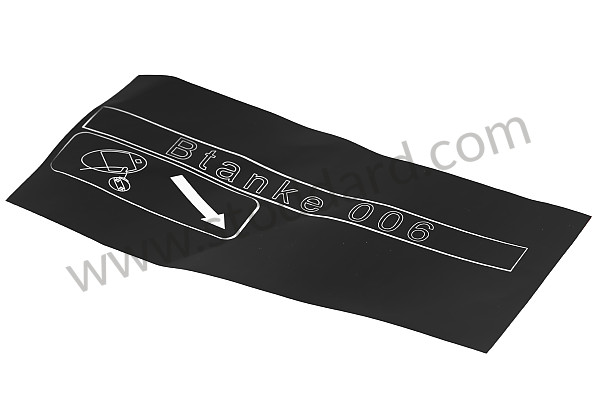 99670119000 - STICKER for Porsche 