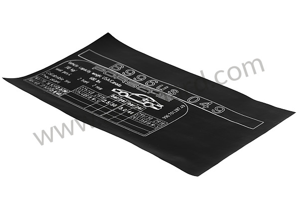 99670128749 - STICKER for Porsche 