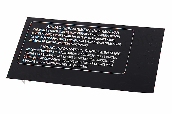 99670142301 - STICKER for Porsche 