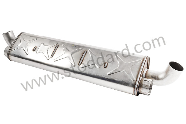 99711102732 - MAIN EXHAUST MUFFLER for Porsche 997 Turbo 10-13 &bull; 2011 &bull; 997 Turbo S &bull; Coupe &bull; Pdk Gearbox