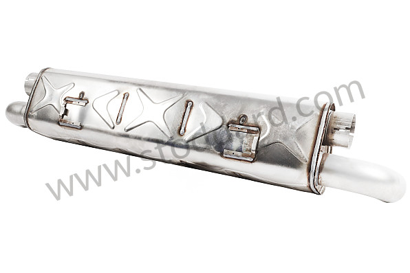 99711102732 - MAIN EXHAUST MUFFLER for Porsche 997 Turbo 10-13 &bull; 2011 &bull; 997 Turbo S &bull; Coupe &bull; Pdk Gearbox