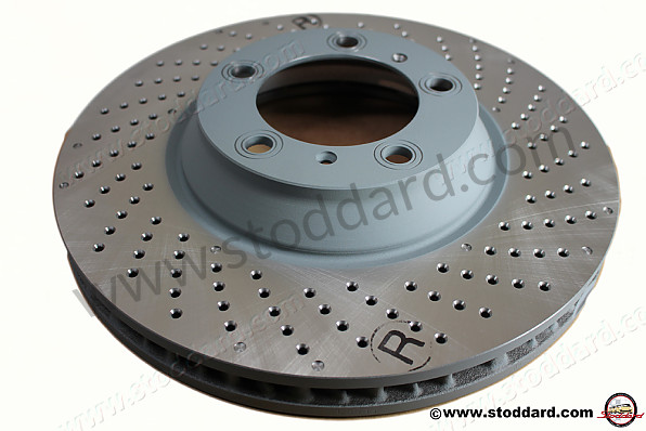 99735140601 - Sebro Brake Disc Rotor Front Right For 911 997 Turbo Gt2 2007-2013 for Porsche 997 Turbo 10-13 &bull; 2011 &bull; 997 Turbo S &bull; Cabrio &bull; Pdk Gearbox