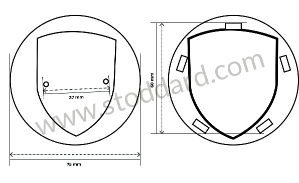 997361303912D8 - HUB CAP for Porsche 