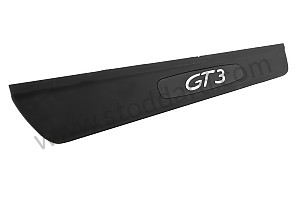 SCUFF PLATE Left-hand drive / black / black (A03) / Lacquer (99755130390A03)