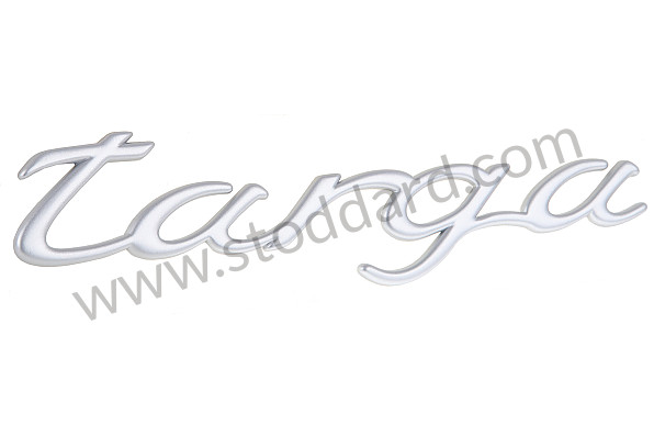 99755923705 - LOGO TARGA LACQUERED SATIN ALU for Porsche 997 05-08 &bull; 2005 &bull; 997 C2 &bull; Coupe &bull; Automatic Gearbox