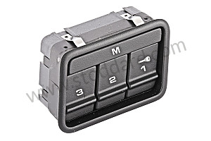 MEMORY SWITCH matt black / matt black (A05) / LEFT / OPTION: SEATING POSITION CONTROL FOR COMFORT SEAT,LEFT (Option code: I537)