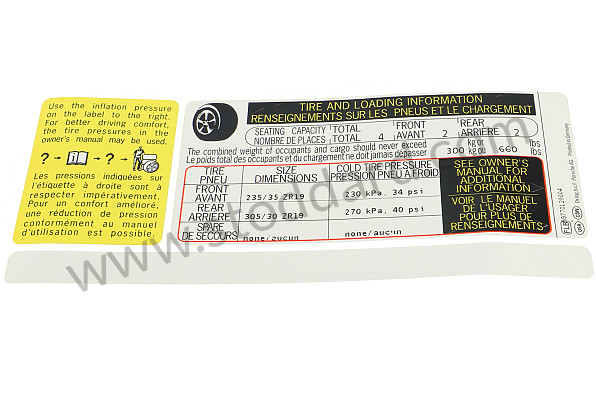 99770129004 - STICKER for Porsche 