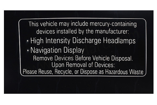 99770144900 - STICKER for Porsche 