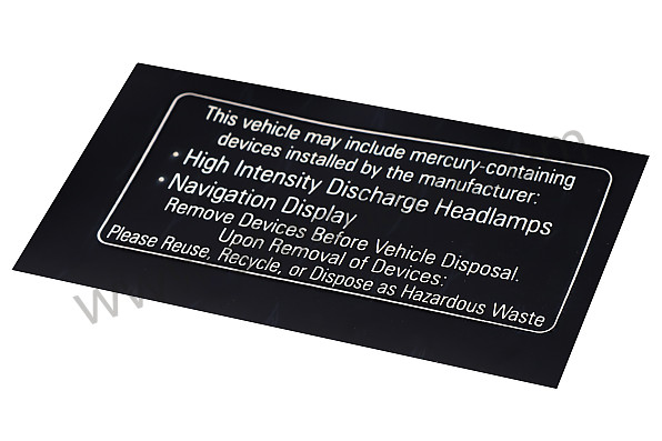 99770144900 - STICKER for Porsche 