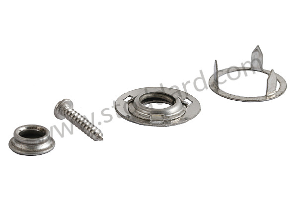 99959180612 - Floor Mat Snap Fastener Set Of Four for Porsche 356B T6 &bull; 1961 &bull; 1600 (616/1 T6) &bull; Cabrio B T6 &bull; Manual Gearbox, 4 Speed