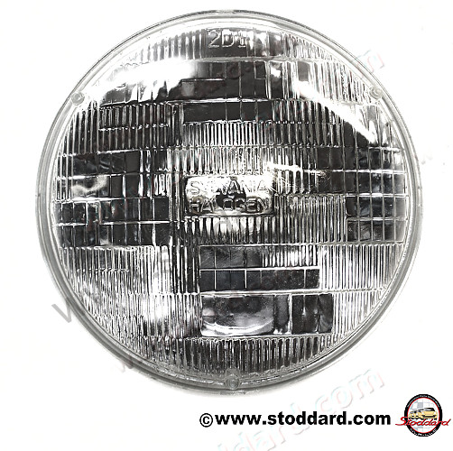 99963110890 - Sealed Beam 7-Inch 12 Volt Headlight 60/40 Watt 6024 356, 912, 911 Up To 1986 And 914 for Porsche 