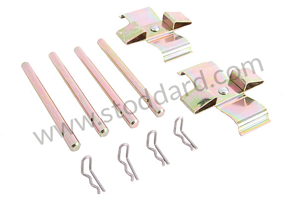 99A000015507 - FRONT PADS FIXING KIT for Porsche 911 70-73 &bull; 1972 &bull; 2.4E &bull; Coupe &bull; Manual Gearbox, 4 Speed