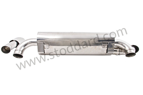 99A000071240 - TRANSVERSAL SILENCER 964 STAINLESS STEEL DOUBLE OUTPUTS (DELIVERED WITH OUTPUTS) / LOOK 993 for Porsche 964 &bull; 1990 &bull; 964 Carrera 2 &bull; Cabrio &bull; Automatic Gearbox