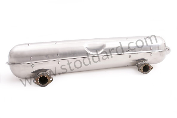 99A000071271 - STAINLESS STEEL FINAL SILENCER 1 OUTLET ORIGINAL TYPE for Porsche 911 70-73 &bull; 1972 &bull; 2.4E &bull; Coupe &bull; Manual Gearbox, 4 Speed
