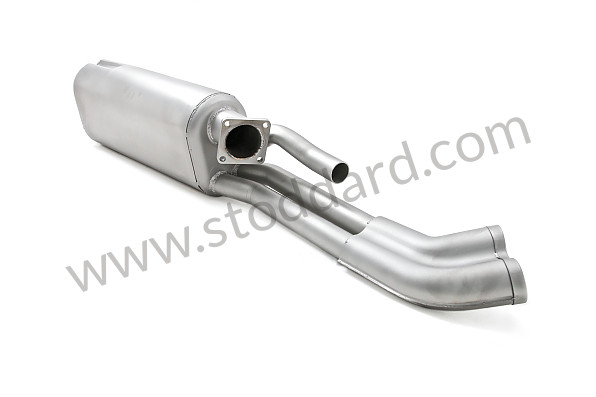 99A000071274 - STAINLESS STEEL FINAL SILENCER 2 OUTLETS ON LEFT for Porsche 911 Turbo + 965 &bull; 1977 &bull; 3.0 Turbo &bull; Coupe &bull; Manual Gearbox, 4 Speed
