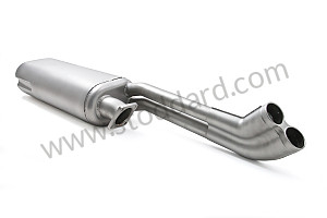 STAINLESS STEEL FINAL SILENCER 2 OUTLETS ON LEFT 
