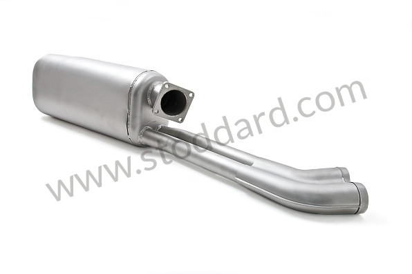 99A000071275 - STAINLESS STEEL FINAL SILENCER 2 OUTLETS ON LEFT for Porsche 