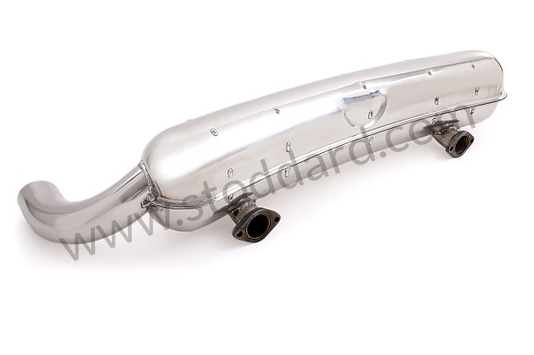 99A000071277 - SPORTS STAINLESS STEEL FINAL SILENCER 2 X 70 MM OUTLETS for Porsche 911 65-69 &bull; 1969 &bull; 2.0T &bull; Coupe &bull; Manual Gearbox, 5 Speed