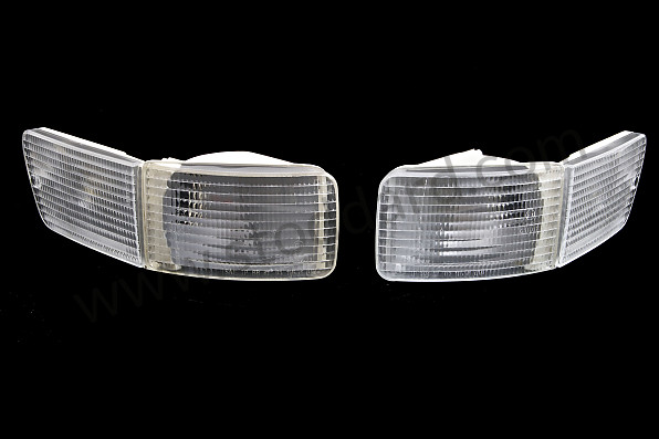 99A000071347 - FRONT WHITE INDICATOR KIT FOR 964 (2 INDICATORS + 2 SIDE GLASS ELEMENTS) for Porsche 964 &bull; 1989 &bull; 964 Carrera 4 &bull; Coupe &bull; Manual Gearbox, 5 Speed