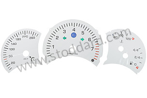 COLOURED BACK PLATE FOR SPEEDOMETER (COMPLETE KIT) SILVER / SILVER (99A000073003)