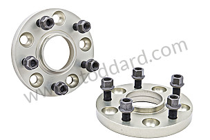 PAIR OF DOUBLE TRACK WIDENERS HELD IN PLACE WITH STUDS AND NUTS 18 MM (99A000073031)