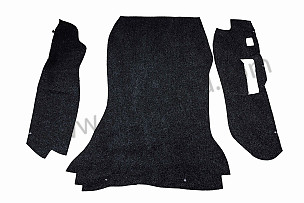 FRONT BOOT CARPET 911 74-77 (TURBO SEE 91153 OR P73076) VERSION FOR VEHICLE WITHOUT SERVO BRAKING (99A000073075)