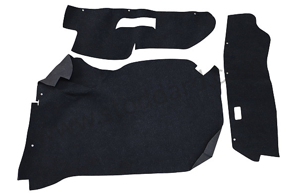 99A000073076 - FRONT BOOT CARPET for Porsche 911 Turbo + 965 &bull; 1980 &bull; 3.3 Turbo &bull; Coupe &bull; Manual Gearbox, 4 Speed
