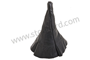 LEATHER GAITER FOR GEAR LEVER BLACK / BLACK