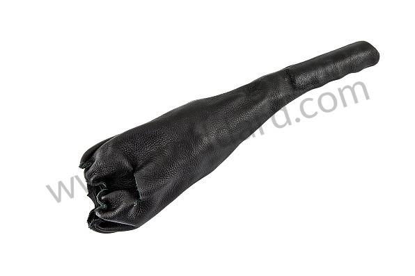 99A000087452 - LEATHER TRIM FOR HANDBRAKE LEVER AND HANDLE (FOR ASSEMBLY WITH LEVER ON EITHER SIDE + HEATER BOX) for Porsche 911 74-77 + 912E &bull; 1976 &bull; 2.7 &bull; Targa &bull; Manual Gearbox, 4 Speed