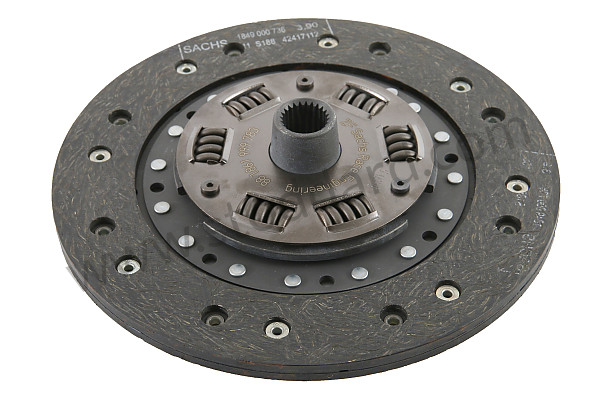 99A000087543 - DAMPED ORGANIC CLUTCH DISC for Porsche 911 65-69 &bull; 1969 &bull; 2.0T &bull; Coupe &bull; Manual Gearbox, 5 Speed
