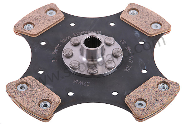 99A000087544 - RIGID SINTERED METAL CLUTCH DISC for Porsche 914 &bull; 1972 &bull; 914/6 &bull; Manual Gearbox, 5 Speed
