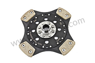 RIGID SINTERED METAL COMPETITION CLUTCH DISC FOR 964RS 993RS SPORTS / 996 GT3 SPORT/ 930 75-77 / 944 TURBO/ 968 SINGLE WEIGHT ASSEMBLY (99A000087551)