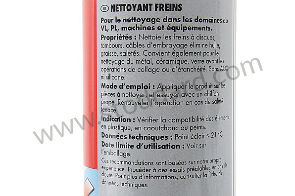99A000087564 - BRAKE SPRAY BRAKE CLEANER for Porsche 996 Gt3 / Gt3-1 &bull; 2000 &bull; 996 Gt3 &bull; Coupe &bull; Manual Gearbox, 6 Speed