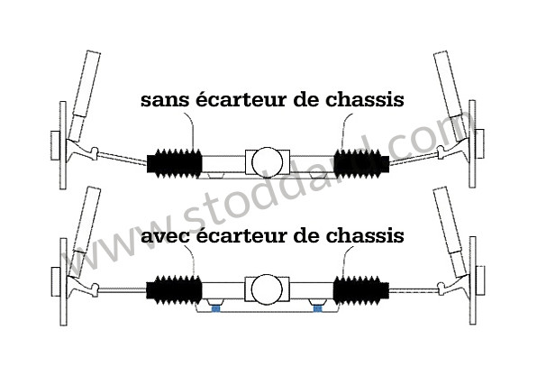 99A000087574 - STEERING RACK ALIGNMENT KIT for Porsche 911 70-73 &bull; 1970 &bull; 2.2S &bull; Coupe &bull; Manual Gearbox, 5 Speed