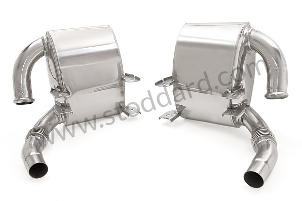 99A000087613 - PAIR OF SPORTS STAINLESS STEEL FINAL SILENCERS for Porsche 996 Gt3 / Gt3-1 &bull; 2000 &bull; 996 Gt3 &bull; Coupe &bull; Manual Gearbox, 6 Speed