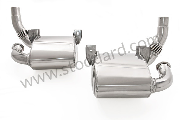 99A000087613 - PAIR OF SPORTS STAINLESS STEEL FINAL SILENCERS for Porsche 996 Gt3 / Gt3-1 &bull; 2000 &bull; 996 Gt3 &bull; Coupe &bull; Manual Gearbox, 6 Speed