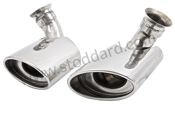 99A000087615 - PAIR OF STAINLESS STEEL SILENCER TAILPIPES for Porsche 996 Gt3 / Gt3-1 &bull; 2000 &bull; 996 Gt3 &bull; Coupe &bull; Manual Gearbox, 6 Speed