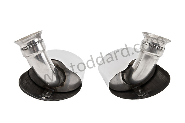 99A000087615 - PAIR OF STAINLESS STEEL SILENCER TAILPIPES for Porsche 996 Gt3 / Gt3-1 &bull; 2000 &bull; 996 Gt3 &bull; Coupe &bull; Manual Gearbox, 6 Speed
