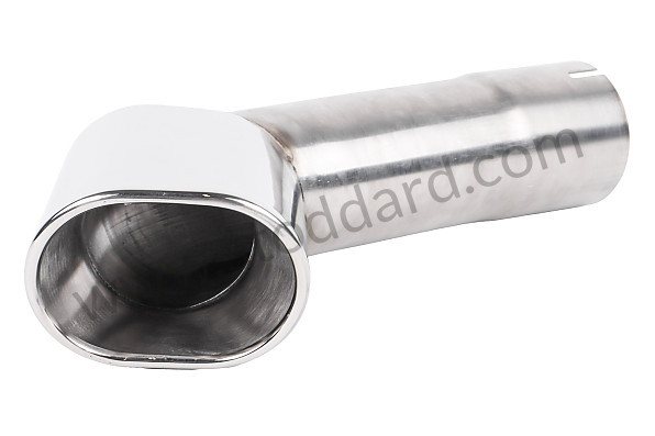 99A000087630 - SPORTS STAINLESS STEEL FINAL SILENCER 1 OVAL OUTLET ON LEFT for Porsche 911 Turbo + 965 &bull; 1987 &bull; 3.3 Turbo &bull; Coupe &bull; Manual Gearbox, 4 Speed