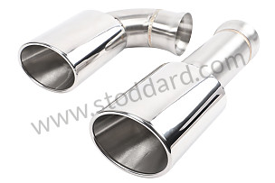 STAINLESS STEEL DOUBLE SILENCER TAILPIPE FOR 964 (REPLACEMENT)  (99A000087634)
