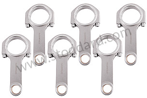 HIGH STRENGTH FORGED CONNECTING RODS (FULL SET) CARRILLO MAKE / NON-REINFORCED CONNECTING ROD SCREWS FOR ENGINE SPEEDS NOT EXCEEDING 8,500 RPM (99A000098076)