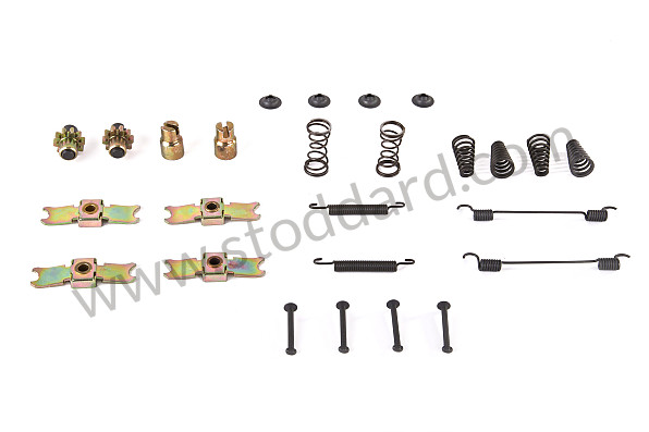 99A000103264 - FIXING KIT FOR COMPLETE HANDBRAKE LINING, 911 65-89 + 930 75-77 for Porsche 911 78-83 &bull; 1978 &bull; 3.0Sc &bull; Coupe &bull; Manual Gearbox, 5 Speed