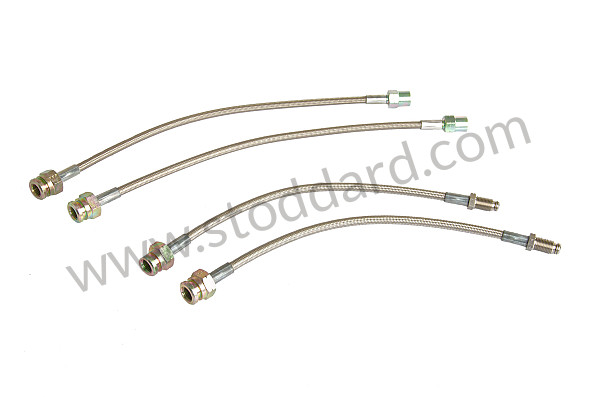 99A000106213 - KIT OF 4 AVIATION HOSES for Porsche 912 &bull; 1966 &bull; 912 1.6 &bull; Coupe &bull; Manual Gearbox, 5 Speed