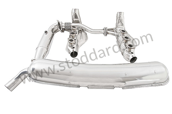 99A000106563 - COMPLETE STAINLESS STEEL EXHAUST KIT AS ORIGINALLY FITTED for Porsche 911 74-77 + 912E &bull; 1977 &bull; 2.7 &bull; Targa &bull; Automatic Gearbox