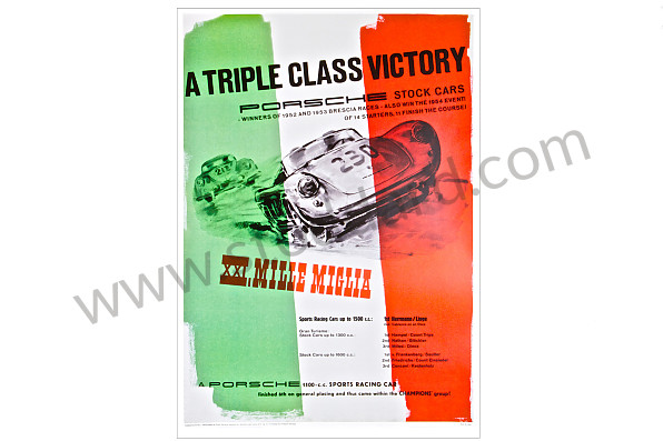 99A000106577 - MILLE MIGLIA 356 - 550 SPYDER POSTER for Porsche 